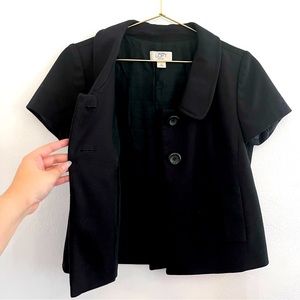 LOFT Blazer Short Sleeve Black Size 2P